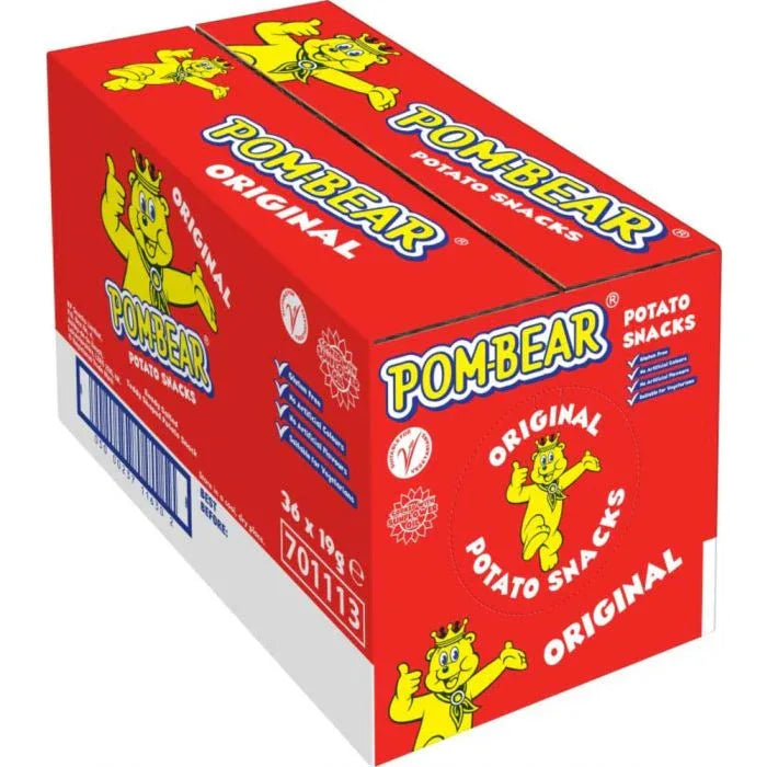 Pom-Bear Original Crisps 19g x 36 - Bulkbuydirect