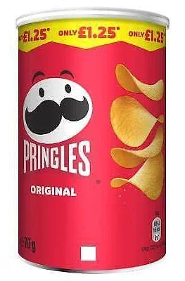 Pringles Original 70g, PM £1.25, Pack of 12 - Bulkbuydirect