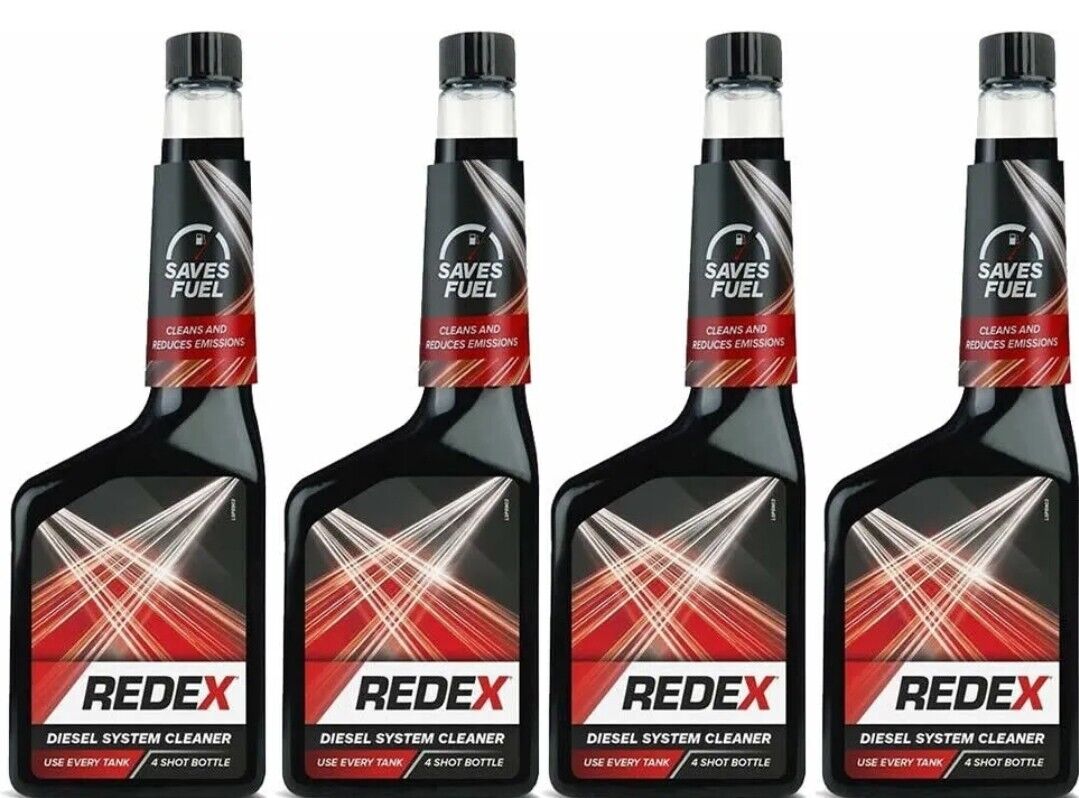 Redex Fuel System Cleaner - 500ml, 4 Pack: Optimise Performance for Petrol and Diesel Cars - Bulkbuydirect