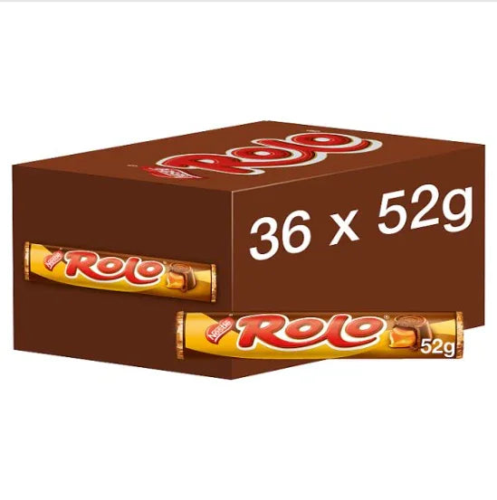 Rolo Milk Chocolate & Caramel Tube 52g (case of 36) - Bulkbuydirect