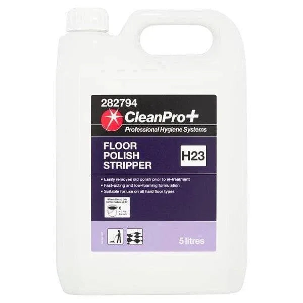 CleanPro+ Floor Polish Stripper H23 5 Litres (Pack of 1) - Bulkbuydirect