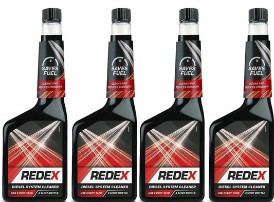 Redex Fuel System Cleaner - 500ml, 4 Pack: Optimise Performance for Petrol and Diesel Cars