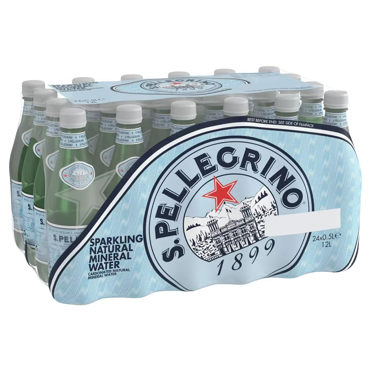 San Pellegrino Sparkling Mineral Water, 24 x 500ml - Bulkbuydirect
