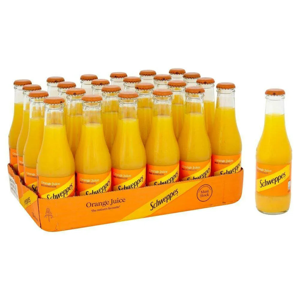 Schweppes Orange Juice 24 x 200ml - Bulkbuydirect