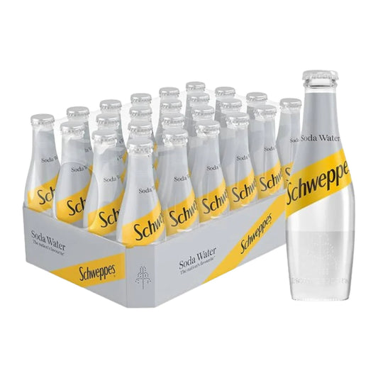 Schweppes Soda Water 24 x 200ml, Case of 24 - Bulkbuydirect