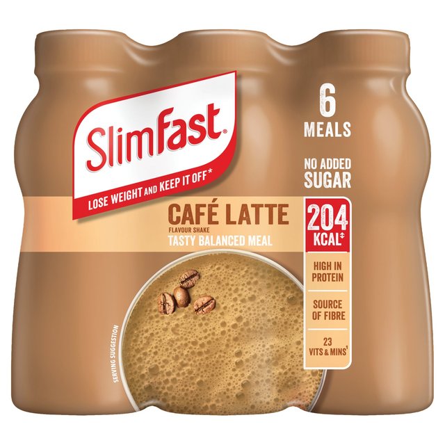 SlimFast Caffe Latte Flavour - 6 x 325ml - Bulkbuydirect