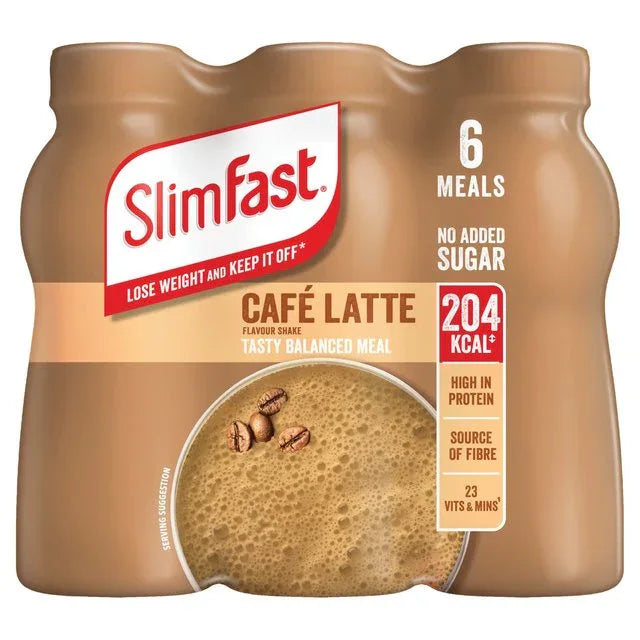SlimFast Caffe Latte Flavour - 6 x 325ml - Bulkbuydirect