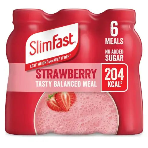 SlimFast Strawberry Flavour 6 x 325ml - Bulkbuydirect