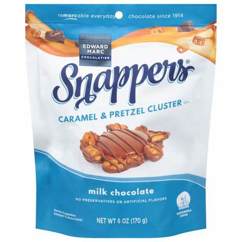 Snappers Milk Chocolate & Caramel Pretzels 567g: A Gourmet Fusion of Sweet and Salty - Bulkbuydirect