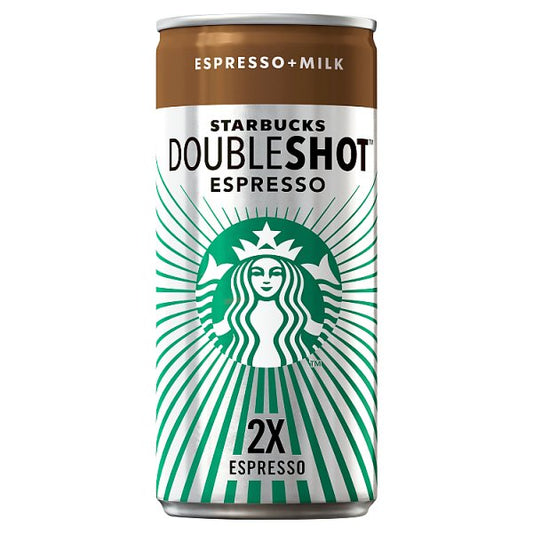 Starbucks 2 Doubleshot Espresso 200ml (Pack of 12) - Bulkbuydirect