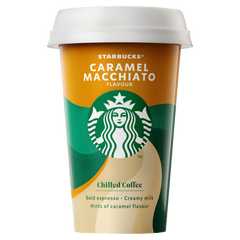 Starbucks Caramel Macchiato Flavour Chilled Coffee 220ml (Pack of 10)