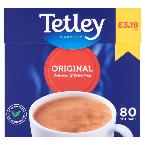 Tetley Original Tea Bags 250g (Pack of 6) - Bulkbuydirect