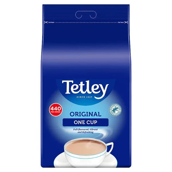 Tetley Original One Cup 440 Tea Bags 0.88kg (Pack of 6) - Bulkbuydirect