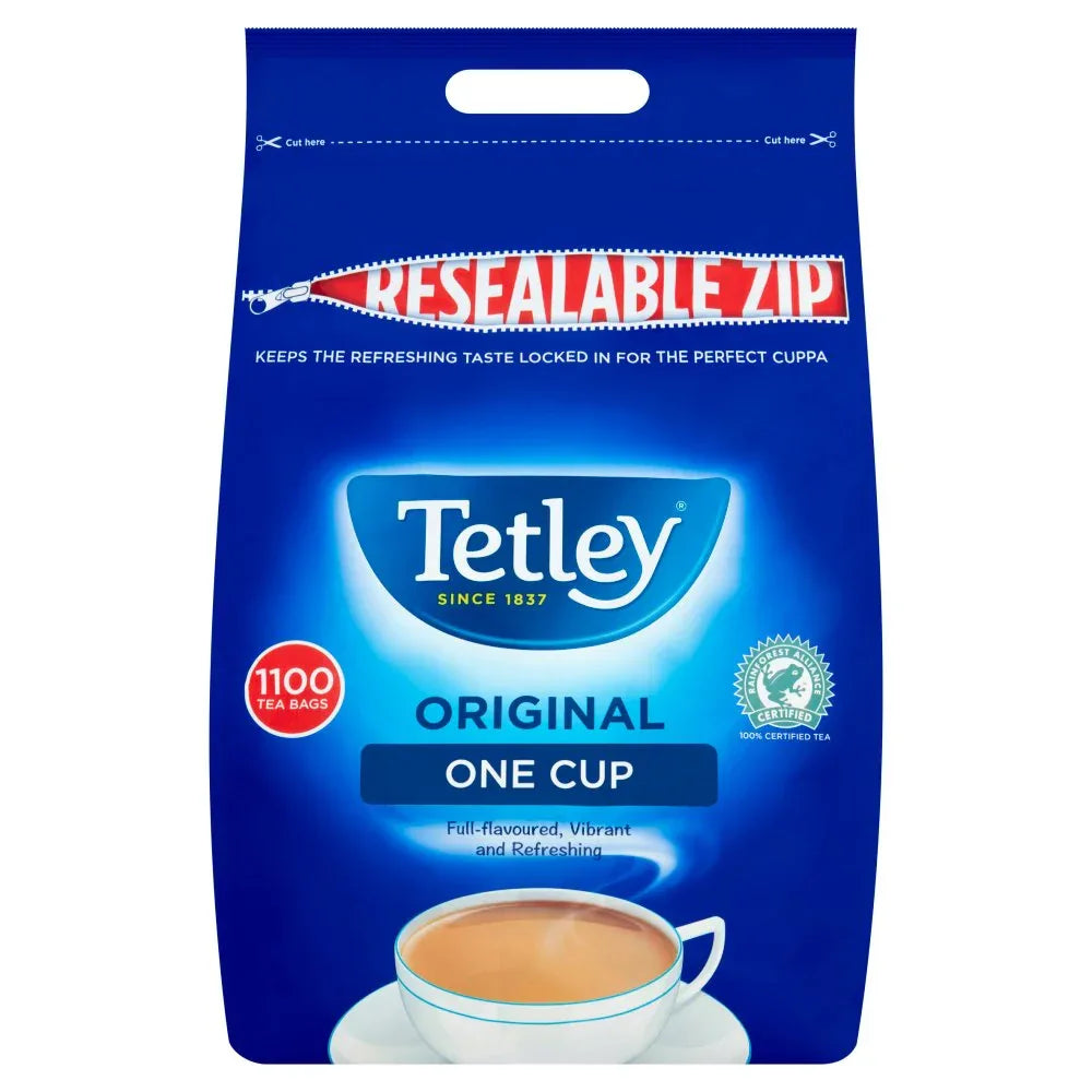 Tetley Tea Bags Original One Cup, 1100 Pack - Bulkbuydirect