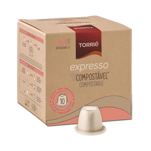 Expresso Compostable Coffee Capsules - Espresso Nespresso Compatible 10 Capsules (Pack of 1) - Bulkbuydirect