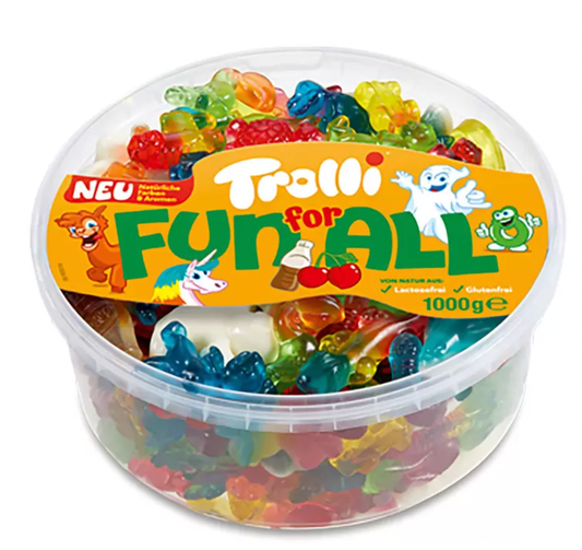 Trolli Fun for All Sweet Mix, 1kg: A Colourful Array of Delightful Candies - Bulkbuydirect