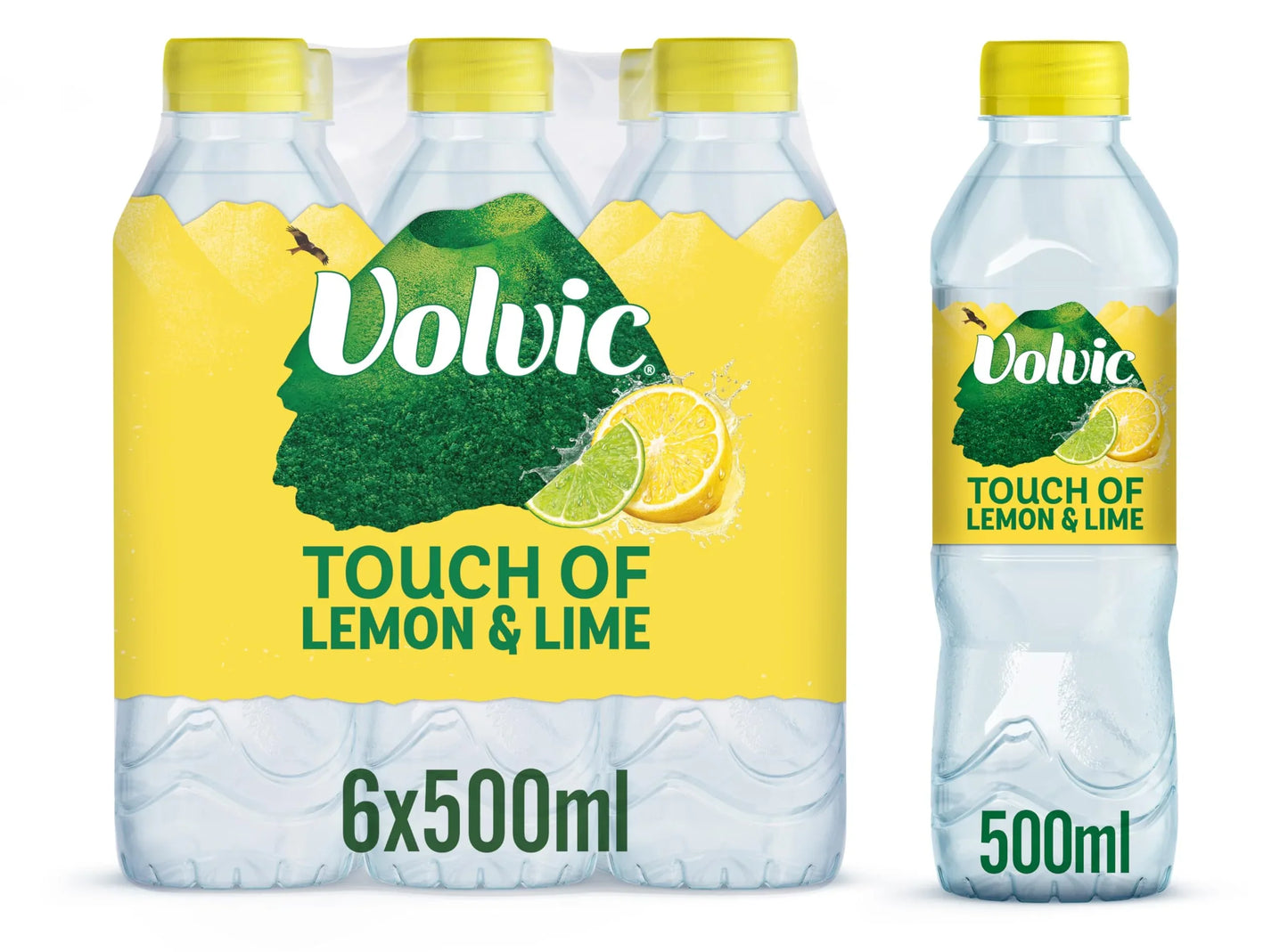 Volvic Touch of Fruit Lemon & Lime Original 500ml (12 Pack) - Bulkbuydirect