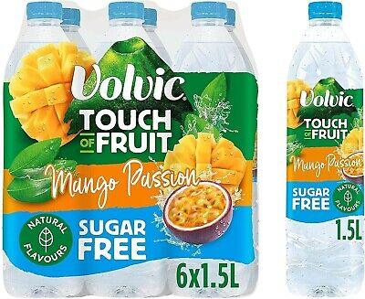 Volvic Touch of Fruit Mango Passion Sugar Free 1.5L (6 Pack) - Bulkbuydirect