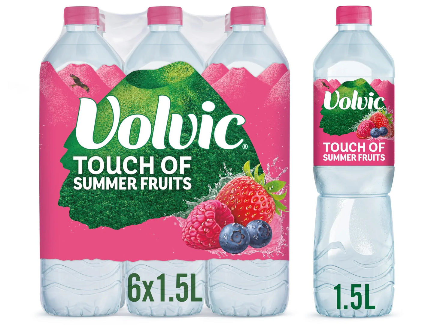 Volvic Touch of Fruit Summer Fruits Original 1.5L (6 Pack) - Bulkbuydirect