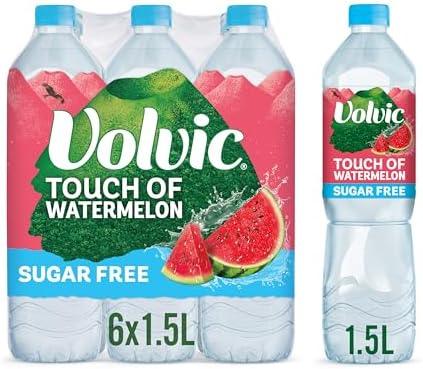 Volvic Touch of Fruit Watermelon Sugar Free 1.5L (6 Pack) - Bulkbuydirect