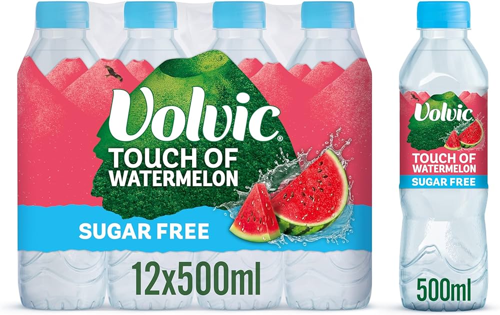 Volvic Touch of Fruit Watermelon Sugar Free 500ml (12 Pack) - Bulkbuydirect