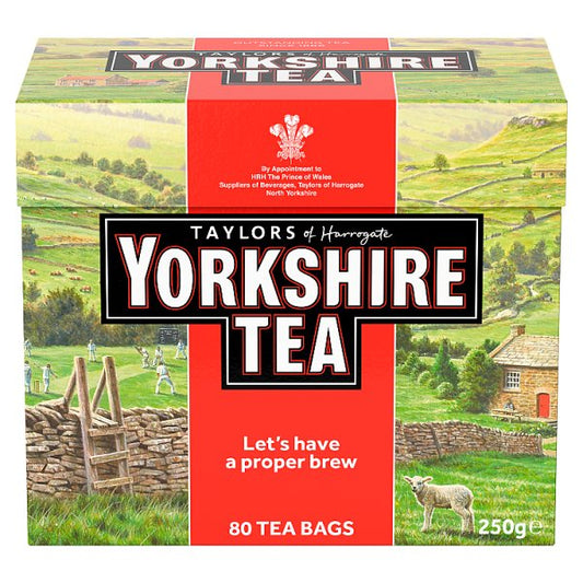 Yorkshire Tea 80 Tea Bags 250g (Pack of 10) - Bulkbuydirect
