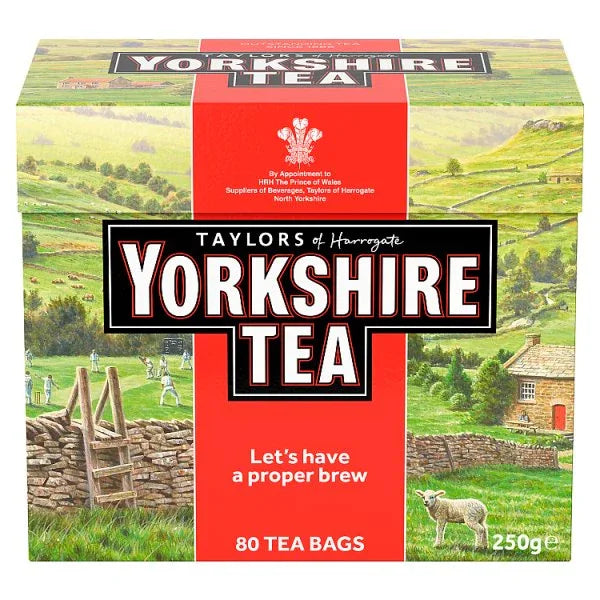 Yorkshire Tea 80 Tea Bags 250g (Pack of 10) - Bulkbuydirect