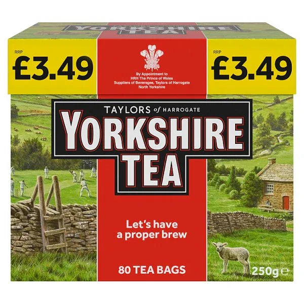 Yorkshire Tea 80 Tea Bags 250g (Pack of 5) - Bulkbuydirect