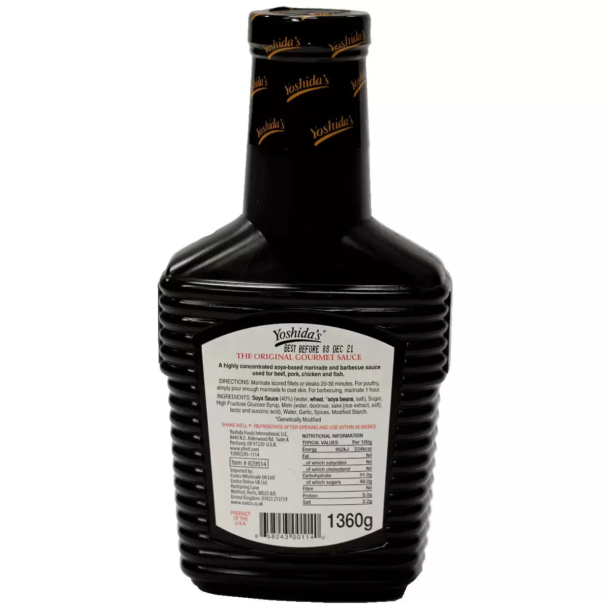 Yoshida's Original Gourmet Sauce, 1.36kg - Bulkbuydirect