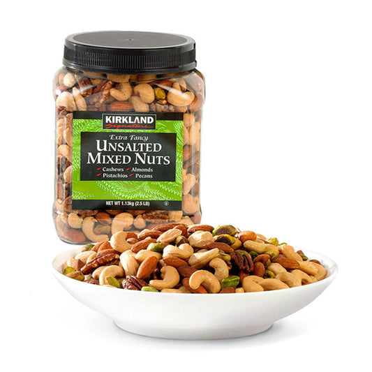 Kirkland Signature Extra Fancy Unsalted Mixed Nuts 1.13kg - Nature's Finest Blend for Wholesome Snacking