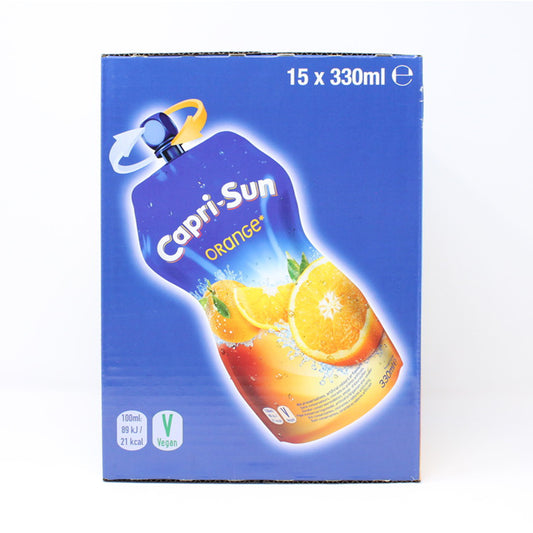 Capri Sun Orange Juice Drink - 15 x 330ml Pack: Zesty Refreshment On-the-Go