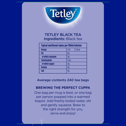 Tetley Tea Bags, 3 x Pack of 240: Elevate Your Tea Experience