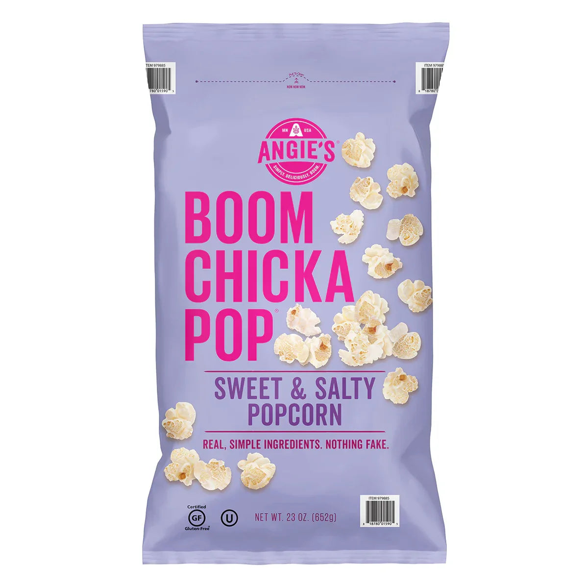Angie's Boom Chicka Pop Sweet and Salty - Gourmet Popcorn in a 652g Bag - Bulkbuydirect