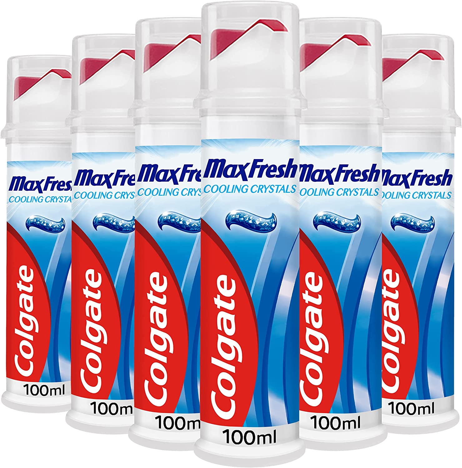Colgate Advanced White Pump 6x 100ml - Bulkbuydirect