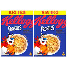 Kellogg's Frosties 2x1kg - Unleash the Tiger-Sized Crunch for Breakfast Fun