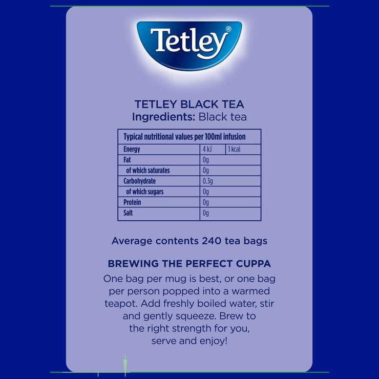 Tetley Tea Bags, 3 x Pack of 240 - Bulkbuydirect