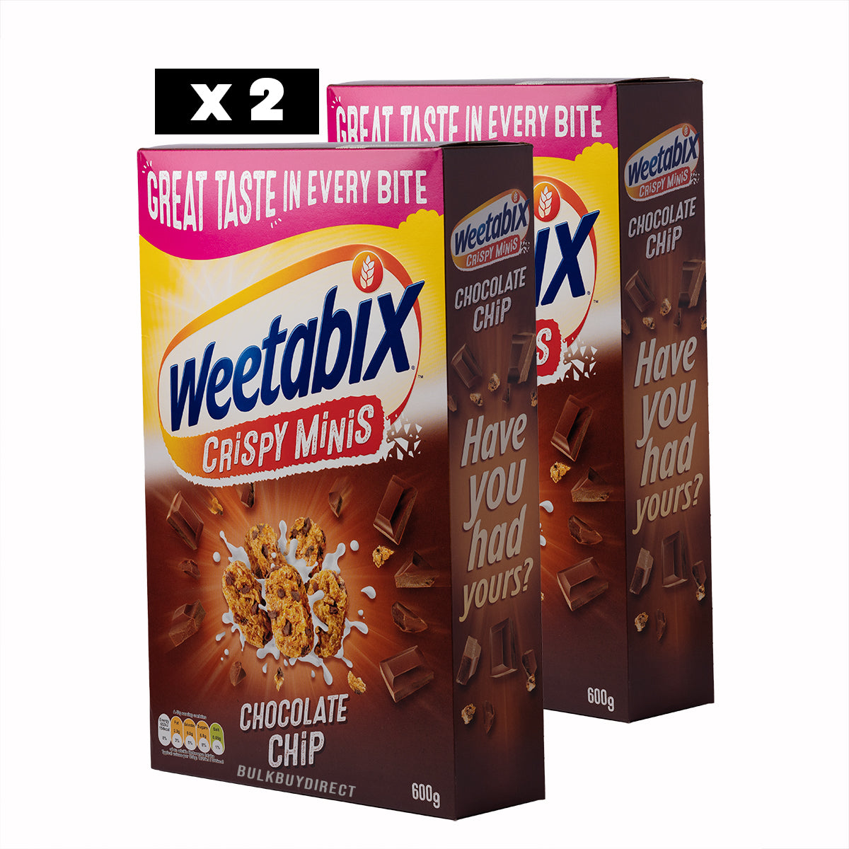 Weetabix Crispy Minis 2x600g: Crunchy and Wholesome Breakfast Delight