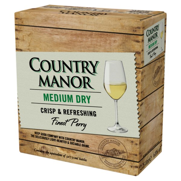 Country Manor Medium Dry Finest Perry 2.25L (Pack of 4)