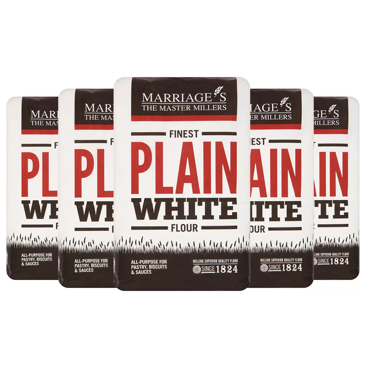 Marriage's Finest Plain White Flour, 5 x 1.5kg