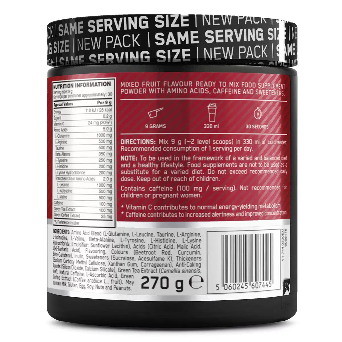 Optimum Nutrition Essential Amino Energy Fruit Fusion, 270g