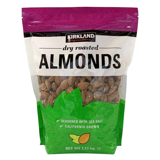 Kirkland Signature Dry Roasted Almonds, 1.13kg (Pack of 1) - Bulkbuydirect