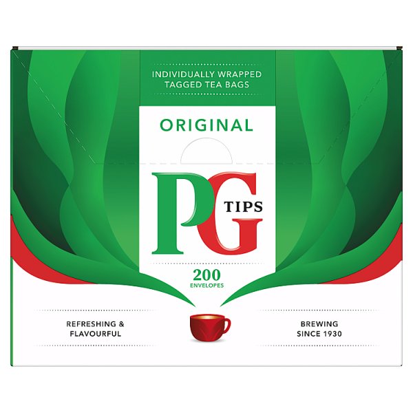 PG Tips Original 200 Envelopes 400g (Pack of 1)