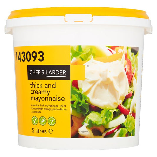 Chef's Larder Thick and Creamy Mayonnaise 5 Litres (Pack of 1)