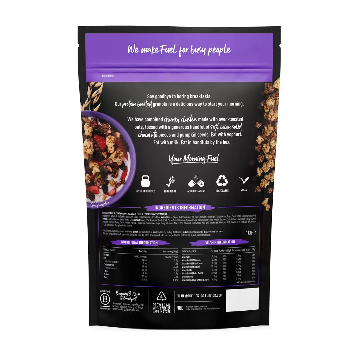 Fuel 10k Chocolate Granola, 1kg