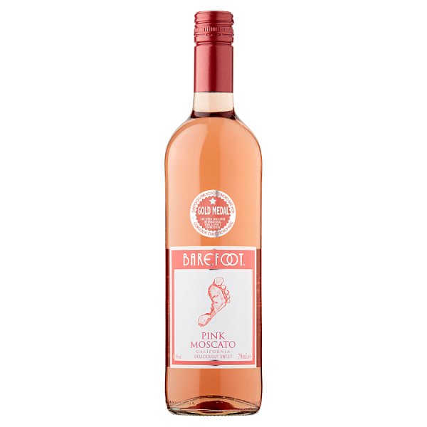 Barefoot Pink Moscato Rosé Wine 750ml (Pack of 6)