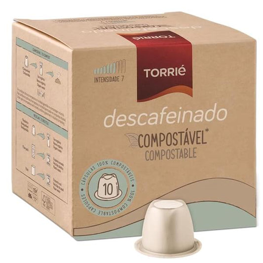 Expresso Decaf Compostable Coffee - Nespresso Compatible 10 Capsules (Pack of 1)