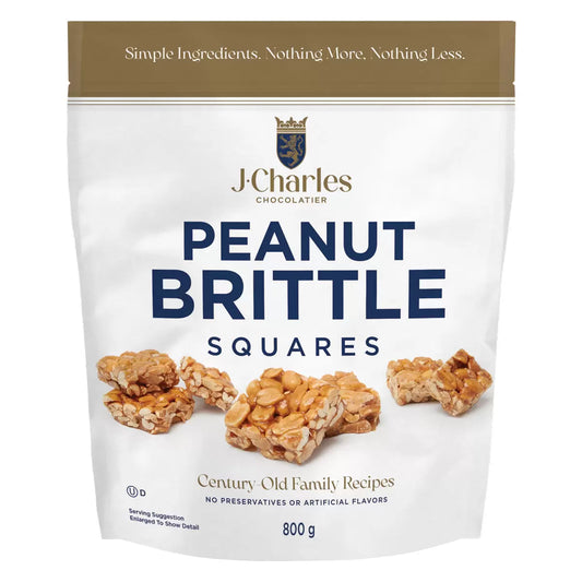 J.Charles Peanut Brittle Squares, 800g (Pack of 1) - Bulkbuydirect
