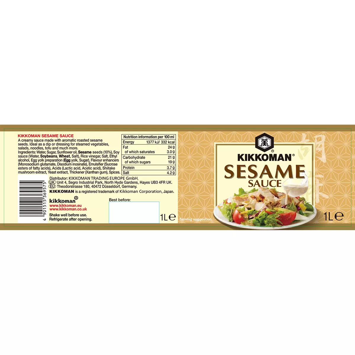 Kikkoman Sesame Sauce, 1L