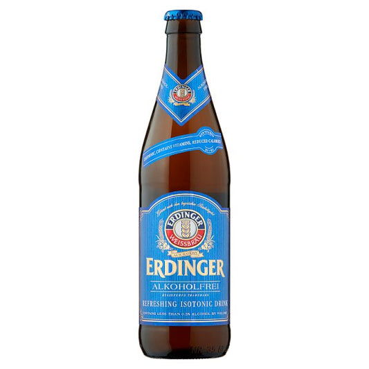 Erdinger Alkoholfrei Low Alcohol Wheat Beer 500ml Bottle (Pack of 12)