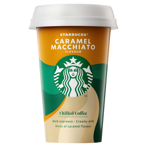 Starbucks Caramel Macchiato Flavour Chilled Coffee 220ml (Pack of 10)